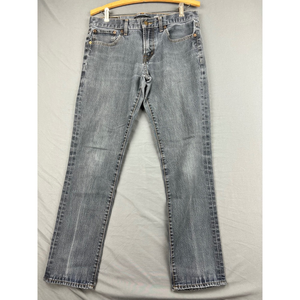 Aeropostale Jeans Mens 30x30 Skinny Gray Faded Stretch Denim Casual Good